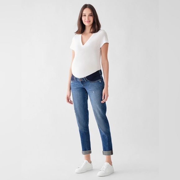 DL1961 - Riley Boyfriend Maternity Jeans - Size 29 - Adams - Picture 1 of 11